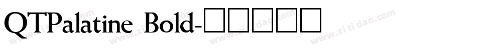 QTPalatine Bold字体转换